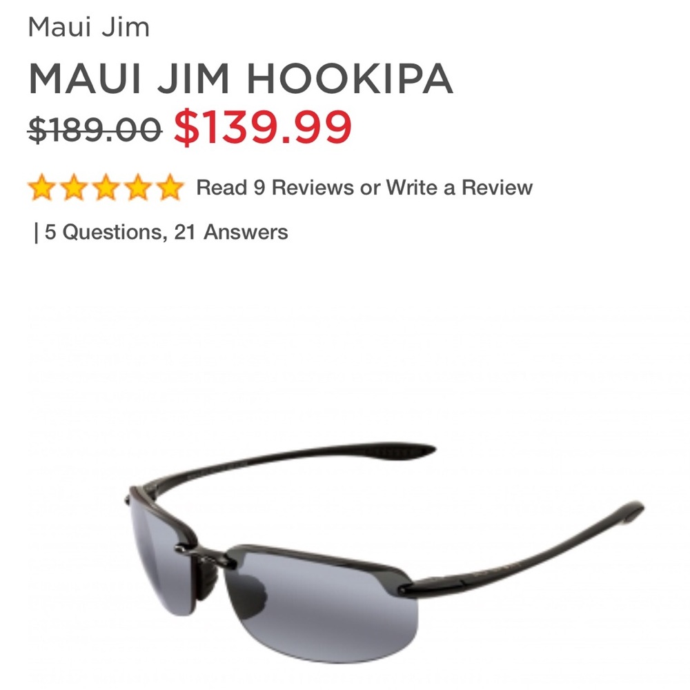 Original Maui Jim Sunglasses